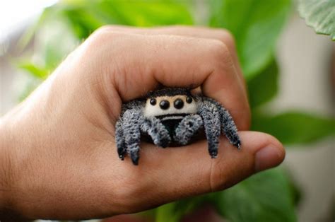 Cute Jumping Spider Toy Creepy Gift Poseable Sculpture - Etsy