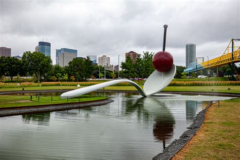 Spoonbridge and Cherry sculpture in Minneapolis, Minnesota