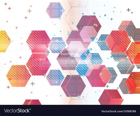 Abstract background with technology shapes Vector Image