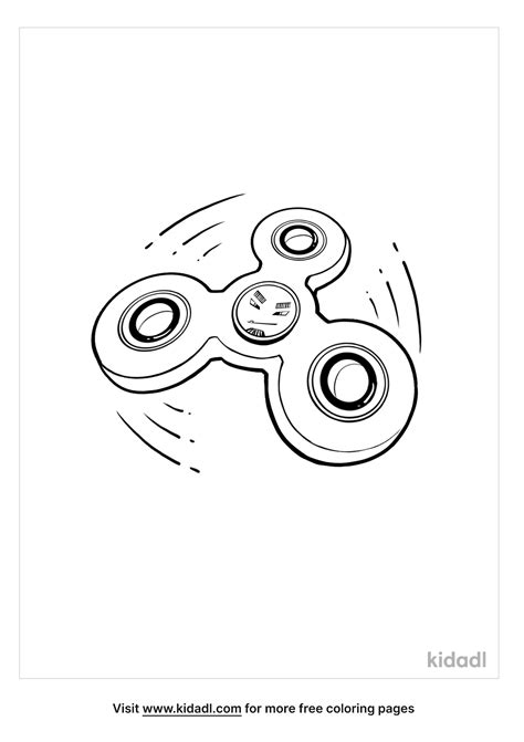 Fidget Spinner Coloring Page. Free Toys Coloring Page - Coloring Home