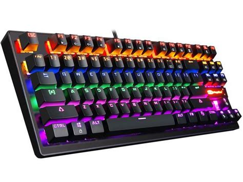 MK1 PC Mechanical Gaming Keyboards - 7-Color LED Backlit Mechanical ...