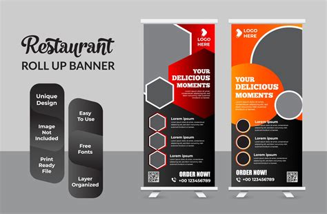 Roll up banner design print template set 2049124 Vector Art at Vecteezy