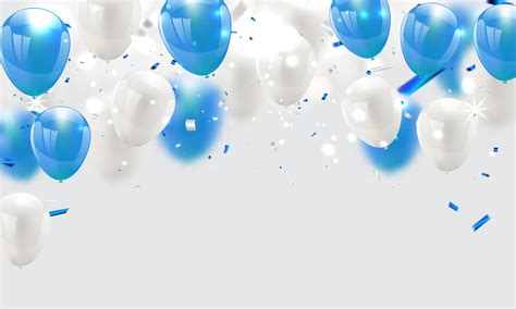 blue and white balloons, Celebration background | Celebration ...