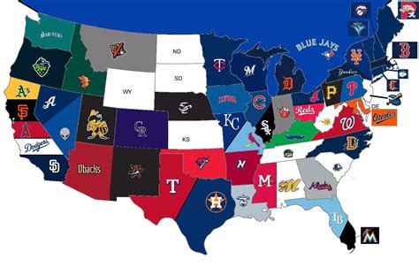 Major League Baseball Teams Usa Map - Headline News 296ecs