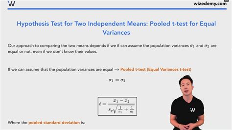 Pooled Variance T Test - Printable Templates Free