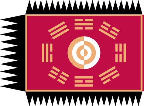 The Flag of Joseon. Incredibly spiky. : vexillology