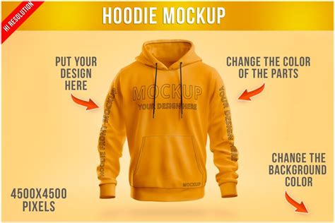 Hoodie Mockup - Front View (2536811)