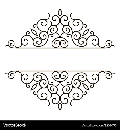 Design elements for page border Royalty Free Vector Image