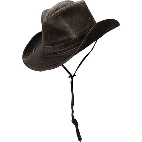 Dorfman Pacific Men's Weathered Cotton Outback Hat, Size: Medium, Brown ...