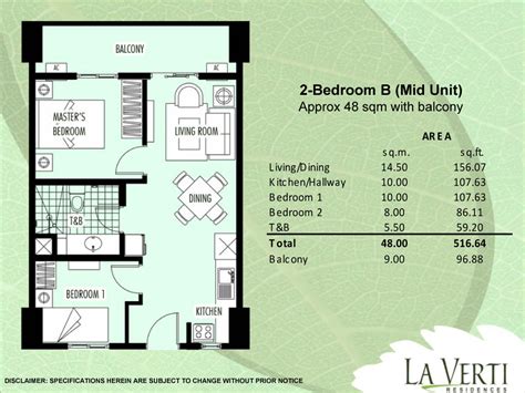 Condo Sale at La Verti Residences Condo Unit Floor Plans