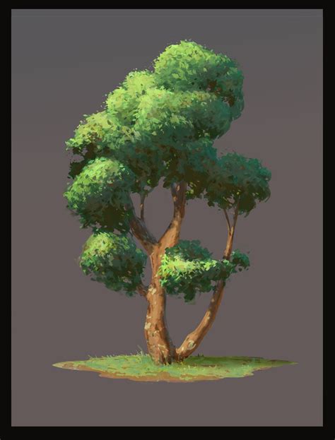 ArtStation - Tree, David Merritt | Digital painting, Tree drawing ...