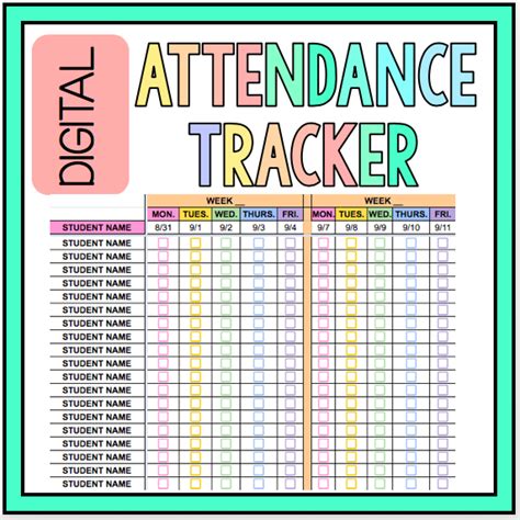 Digital Attendance Tracker 22-23 | Attendance tracker, Grade book, New ...