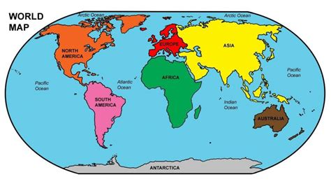 Printable Labeled World Map - Printable Maps