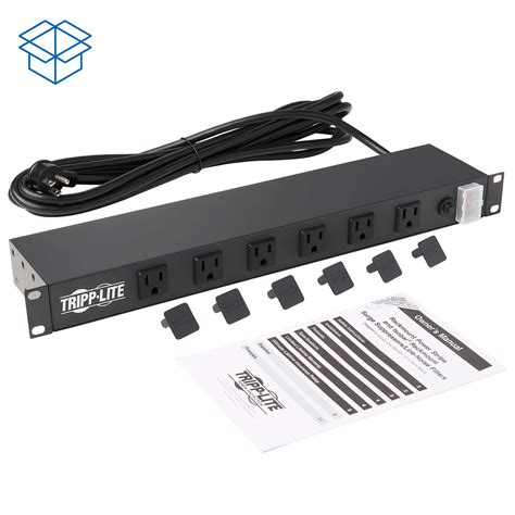 Rack Mount Power Strip, 1U, 120V, 12 x 5-15P Outlets, 15-ft. Cord | Eaton