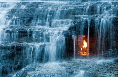 Eternal Flame Falls - New York, USA ~ Amazing World Reality | Most ...