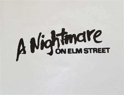 A Nightmare on Elm Street Title Decal | Etsy