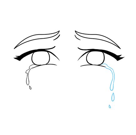 How To Draw Crying Eyes Png Black And White Crying Eyes Drawing ...