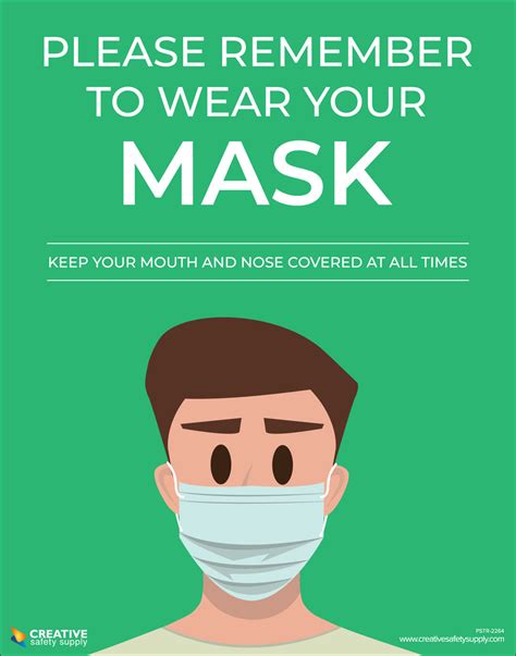 Please Remember To Wear Your Mask Covid-19 - Poster