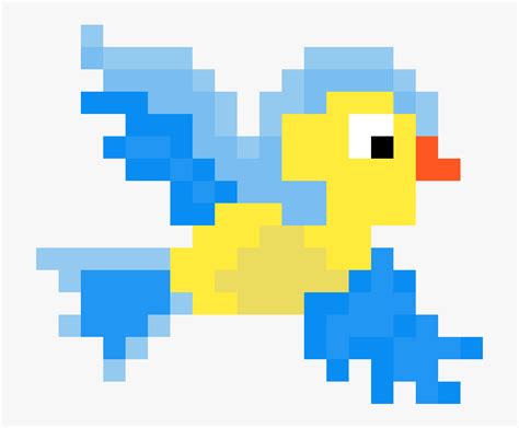 Flying Bird Pixel Art, HD Png Download , Transparent Png Image - PNGitem