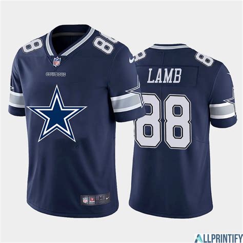 Ceedee Lamb Dallas Cowboys 88 Navy Vapor Limited Jersey - Allprintify