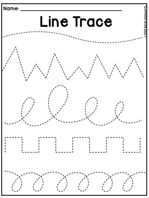 Line Tracing Worksheet | Preschool worksheets, Homeschool preschool ...