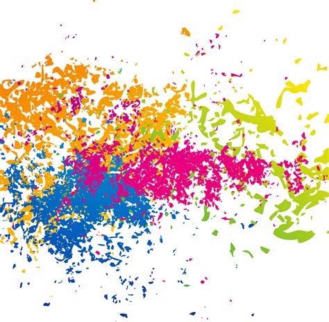 Splash Clipart Colorful Splash Transparent Background Paint Splatter ...