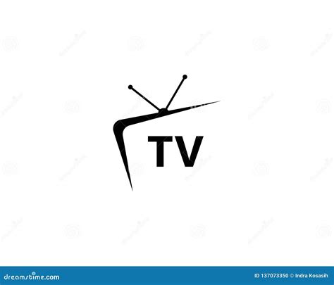 TV logo design stock vector. Illustration of icon, background - 137073350