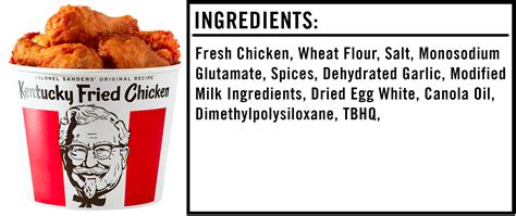 Analyzing the Ingredients in a Kentucky Fried Chicken Bucket