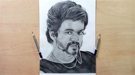 Vijay drawing | Beast drawing | Thalapathy Vijay drawing | Hyper ...