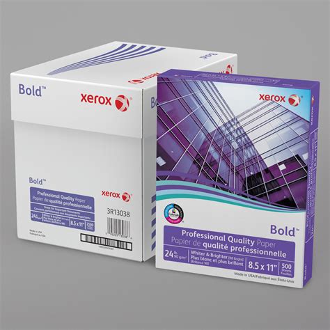 Xerox 3R13038 Bold Professional 8 1/2" x 11" White Ream of 24 lb ...