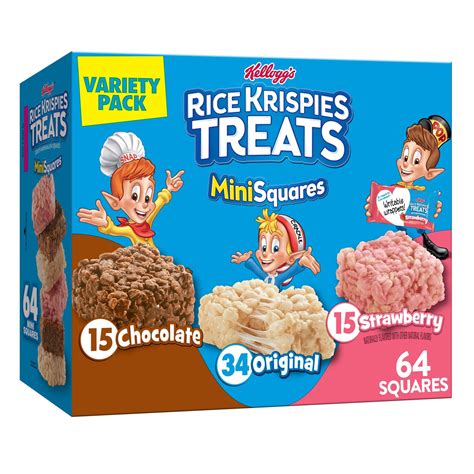 Kellogg's Rice Krispies Treats Mini Marshmallow Snack Bars, Variety ...