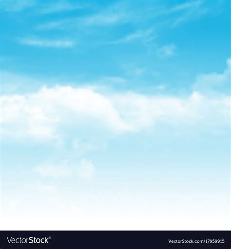 Realistic blue sky background Royalty Free Vector Image