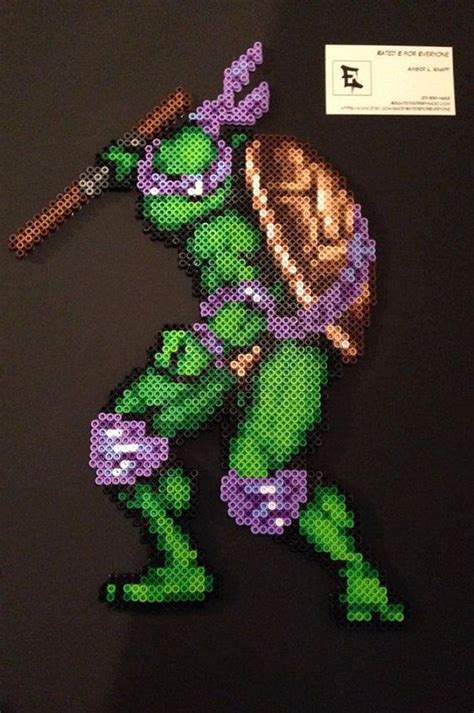 Teenage Mutant Ninja Turtles Donatello Perler by RatedEforEveryone, $30 ...