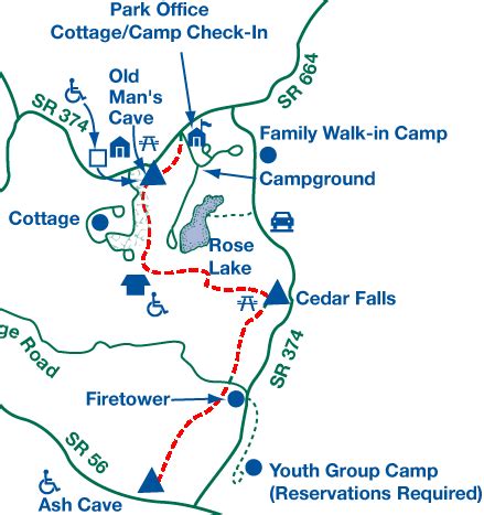 hocking hills map