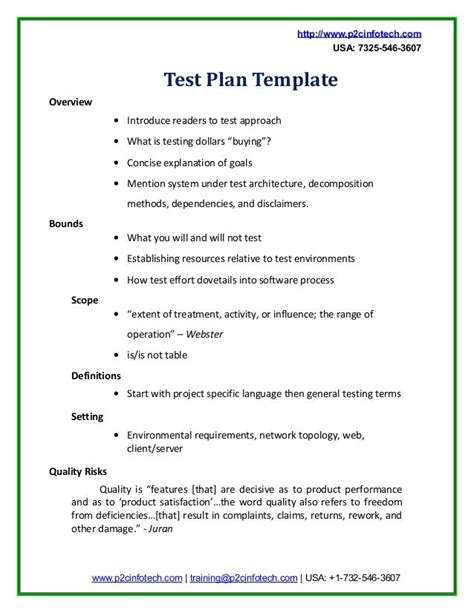 Sample Test Plan Doc