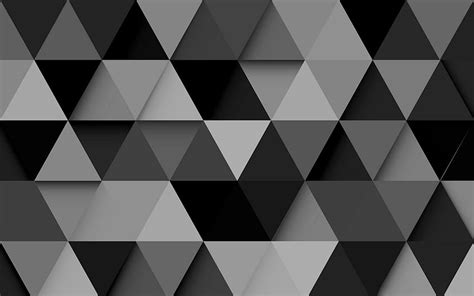 Black Grey Vector Triangles, Black and Gray HD wallpaper | Pxfuel