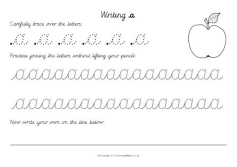 Cursive (Joined) Alphabet Letter Writing Worksheets (SB10166) - SparkleBox