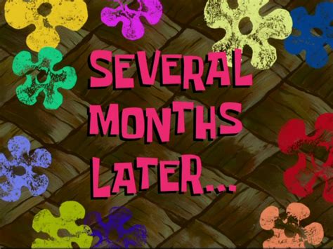 Several Months Later... | SpongeBob Time Cards | Know Your Meme