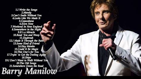 Barry Manilow Greatest Hits | Best Of Barry Manilow 2016 - YouTube