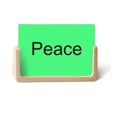 Peace Word Inspirational Quote Sayings Photo Wooden Photo Frame ...