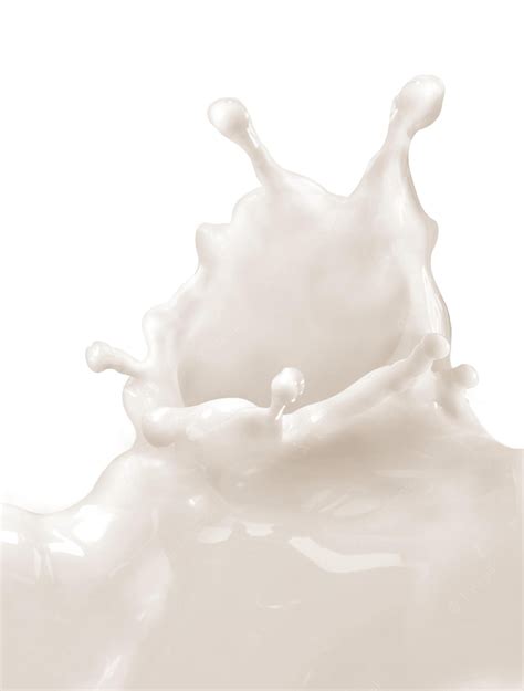 Premium Photo | Milk splash isolated on white background