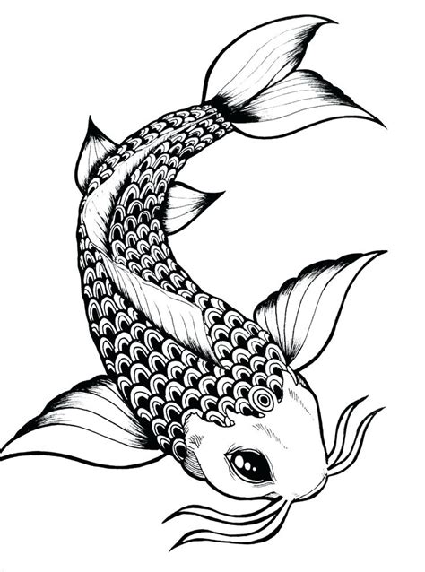 Koi Fish Tattoo Drawing Design | Free download on ClipArtMag