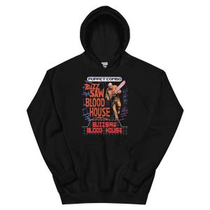 'Buzz-Saw Blood House' Hoodie – Puppet Combo