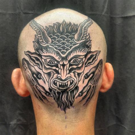 Demon Head Tattoo by Leif Hansen: TattooNOW