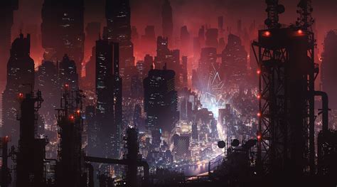 Cyberpunk city by Tarmo JuholaA quick cyberpunk city test | Cyberpunk ...