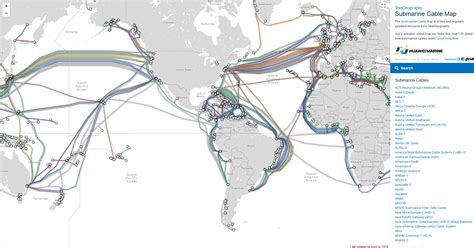 Submarine Cable Map | AlexT Web Design Studio