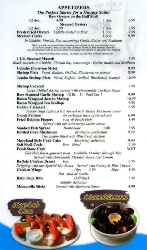 The Fish House Menu, Menu for The Fish House, Kendall/Pinecrest, Miami ...