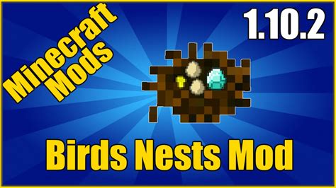 Minecraft Mods: " Birds Nests Mod 1.10.2 " - YouTube