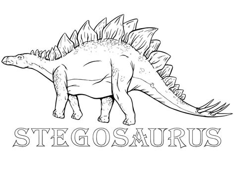 Stegosaurus 6 Coloring Page - Free Printable Coloring Pages for Kids