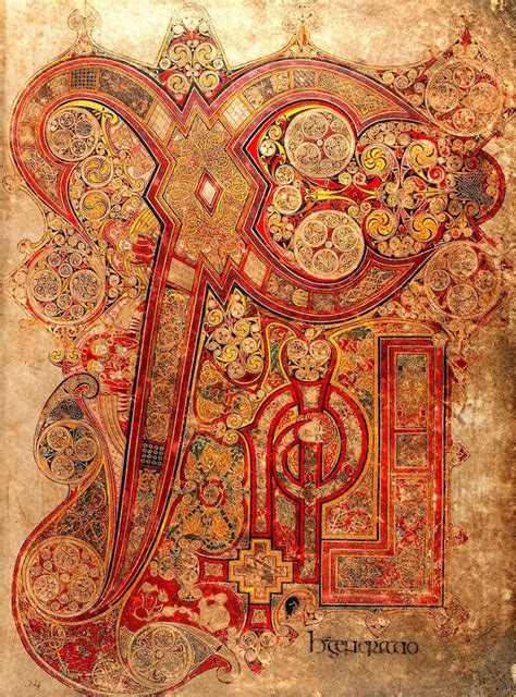 Book of Kells by Unknown Artist via DailyArt mobile app | Book of kells ...